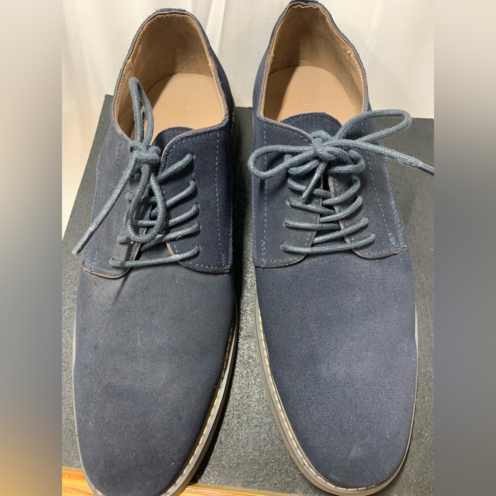 Banana Republic Men’s Suede Navy Oxfords Sz 11.EUC.
